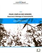 Couverture du livre « Pour l'emploi des seniors » de Jean-Olivier Hairault aux éditions Rue D'ulm