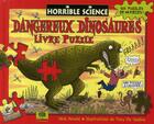 Couverture du livre « Les dangereux dinosaures ; livre puzzle » de Arnold/ De Saulles aux éditions Le Pommier