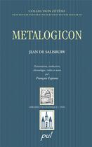 Couverture du livre « Metalogicon » de Jean De Salisbury aux éditions Presses De L'universite De Laval