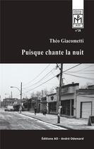 Couverture du livre « Puisque chante la nuit (Mini-Poche) » de Giacometti Théo aux éditions Editions Ao