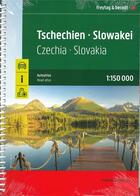 Couverture du livre « Republique tcheque & slovaquie superatlas sp » de  aux éditions Freytag Und Berndt