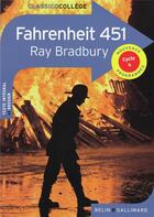 Couverture du livre « Fahrenheit 451 » de Ray Bradbury et Marie-Emilie Papet aux éditions Belin Education