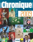 Couverture du livre « Chronique de l'année 2009 » de Michel Marmin aux éditions Éditions Chronique