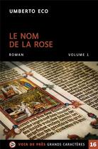 Couverture du livre « Le nom de la rose - 2 volumes » de Umberto Eco aux éditions Voir De Pres