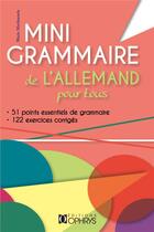 Couverture du livre « Mini grammaire de l'allemand pour tous » de Marie Marhuenda aux éditions Ophrys