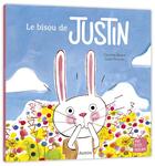 Couverture du livre « Le bisou de Justin » de Louis Thomas et Caroline Roque aux éditions Auzou