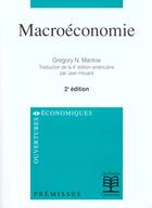 Couverture du livre « Macroeconomie » de Mankiw aux éditions De Boeck