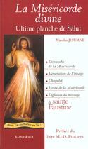 Couverture du livre « La Misericorde Divine ; L'Ultime Planche De Salut » de Nicolas Journe aux éditions Saint Paul