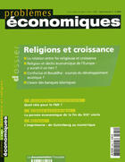 Couverture du livre « PROBLEMES ECONOMIQUES T.2882 ; religions et croissance » de Problemes Economiques aux éditions Documentation Francaise