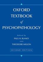 Couverture du livre « Oxford Textbook of Psychopathology » de Millon Theodore aux éditions Oxford University Press Usa