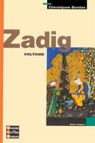 Couverture du livre « Zadig » de Voltaire aux éditions Bordas