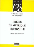Couverture du livre « Precis De Metrique Espagnol » de Pardo aux éditions Nathan