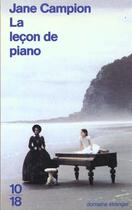 Couverture du livre « La Lecon De Piano » de Jane Campion aux éditions 10/18