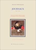 Couverture du livre « Journaux » de August Von Platen aux éditions La Difference