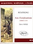 Couverture du livre « Rousseau, les confessions (livres i a iv) » de Merle aux éditions Ellipses Marketing