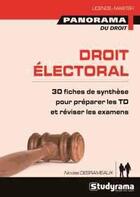 Couverture du livre « Droit électoral » de Gerard-David Desrameaux aux éditions Studyrama
