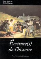 Couverture du livre « Ecriture(s) de l'histoire » de Seginger G. (Dir.) aux éditions Pu De Strasbourg