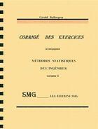 Couverture du livre « Methodes statistiques de l'ingenieur vol 2 » de Baillargeon aux éditions Smg