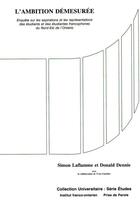 Couverture du livre « L'Ambition démesurée » de Laflamme Simon et Donald Dennie aux éditions Epagine