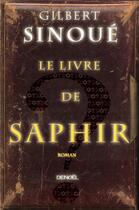 Couverture du livre « Le Livre de saphir » de Gilbert Sinoue aux éditions Denoel