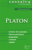 Couverture du livre « Connaître un philosophe ; Platon » de Le Manchec Claude aux éditions Editions Du Cenacle