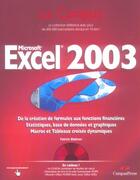 Couverture du livre « Excel 2003 » de Patrick Blattner aux éditions Pearson