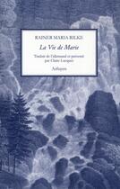 Couverture du livre « Vie de marie carnets spirituels 85 » de Rilke Rainer Ma aux éditions Arfuyen