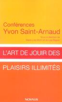 Couverture du livre « Art de jouir des plaisirs illimites » de St Arnaud Yvon aux éditions Novalis