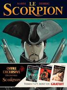 Couverture du livre « Le scorpion ; COFFRET T.7 A T.9 » de Stephen Desberg et Enrico Marini aux éditions Dargaud