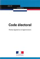 Couverture du livre « Code electoral ; parties législative et réglementaire » de Journaux Officiels aux éditions Direction Des Journaux Officiels