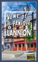 Couverture du livre « Vent de panique à Lannion » de Michel Courat aux éditions Bargain