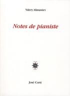 Couverture du livre « Notes de pianiste » de Valery Afanassiev aux éditions Corti