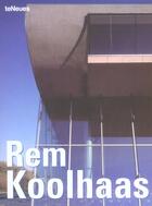 Couverture du livre « Rem koolhaas » de  aux éditions Teneues - Livre