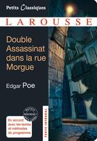 Couverture du livre « Double assassinat dans la rue Morgue » de Edgar Allan Poe aux éditions Larousse