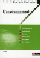 Couverture du livre « L'environnement » de Jean-Francois Beaux aux éditions Nathan