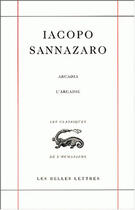 Couverture du livre « Arcadia /L'Arcadie » de Iacopo Sannazaro aux éditions Belles Lettres