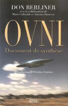 Couverture du livre « Ovni - document de synthese » de Berliner/Galbraith aux éditions Rocher