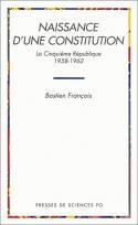 Couverture du livre « Naissance d'une constitution » de Bastien François aux éditions Presses De Sciences Po