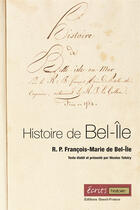 Couverture du livre « Histoire de Bel-Île » de Nicolas Tafoiry aux éditions Ouest France