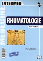 Couverture du livre « Rhumathologie (4e édition) » de Pierre Khalifa aux éditions Vernazobres Grego