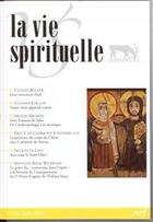 Couverture du livre « La vie spirituelle numero 783 » de  aux éditions Cerf