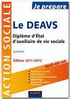 Couverture du livre « Je Prepare ; Je Prépare Le Deavs ; Diplôme D'Etat D'Auxilliaire De Vie Sociale » de Olivier Huet et Nathalie Fournival aux éditions Dunod