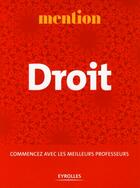 Couverture du livre « Droit » de  aux éditions Organisation