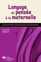 Couverture du livre « Langage et pensée à la maternelle » de Doyon/Fisher aux éditions Presses De L'universite Du Quebec