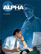 Couverture du livre « Alpha Tome 4 : la liste » de Mythic et Iouri Jigounov aux éditions Lombard