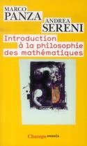 Couverture du livre « Introduction a la philosophie des mathematiques » de Sereni/Panza aux éditions Flammarion