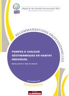 Couverture du livre « Pompes a chaleur geothermiques en habitat individuel - renovation - installations et mise en service » de  aux éditions Le Moniteur