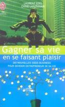 Couverture du livre « Gagner sa vie en se faisant plaisir » de Lanzmann / Edel Chin aux éditions J'ai Lu