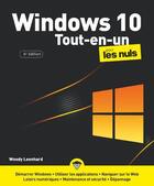 Couverture du livre « Windows 10 tout en 1 pour les nuls (6e édition) » de Woody Leonhard aux éditions First Interactive