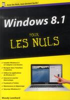 Couverture du livre « Windows 8.1 pour les nuls » de Woody Leonhard aux éditions First Interactive